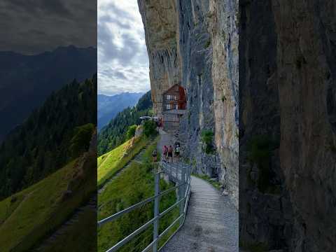 📍 Aescher, Switzerland 🇨🇭Follow us for daily Swiss Content 🇨🇭