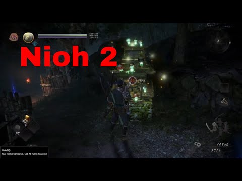 Nioh 2 gameplay walkthrough part 8 How a Noob Gets the Cemetery Key - Gozuki goes Down