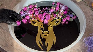 RESIN ART IDEA you’ve never seen before! ✨ Epoxy Resin with flowers. DIY.