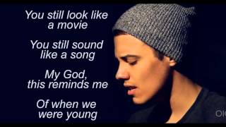 Adele-When We Were Young Lyrics(Leroy Sanchez Cover)