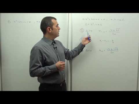 13.087 Ecuatii de gradul al II-lea cu coeficinti in R