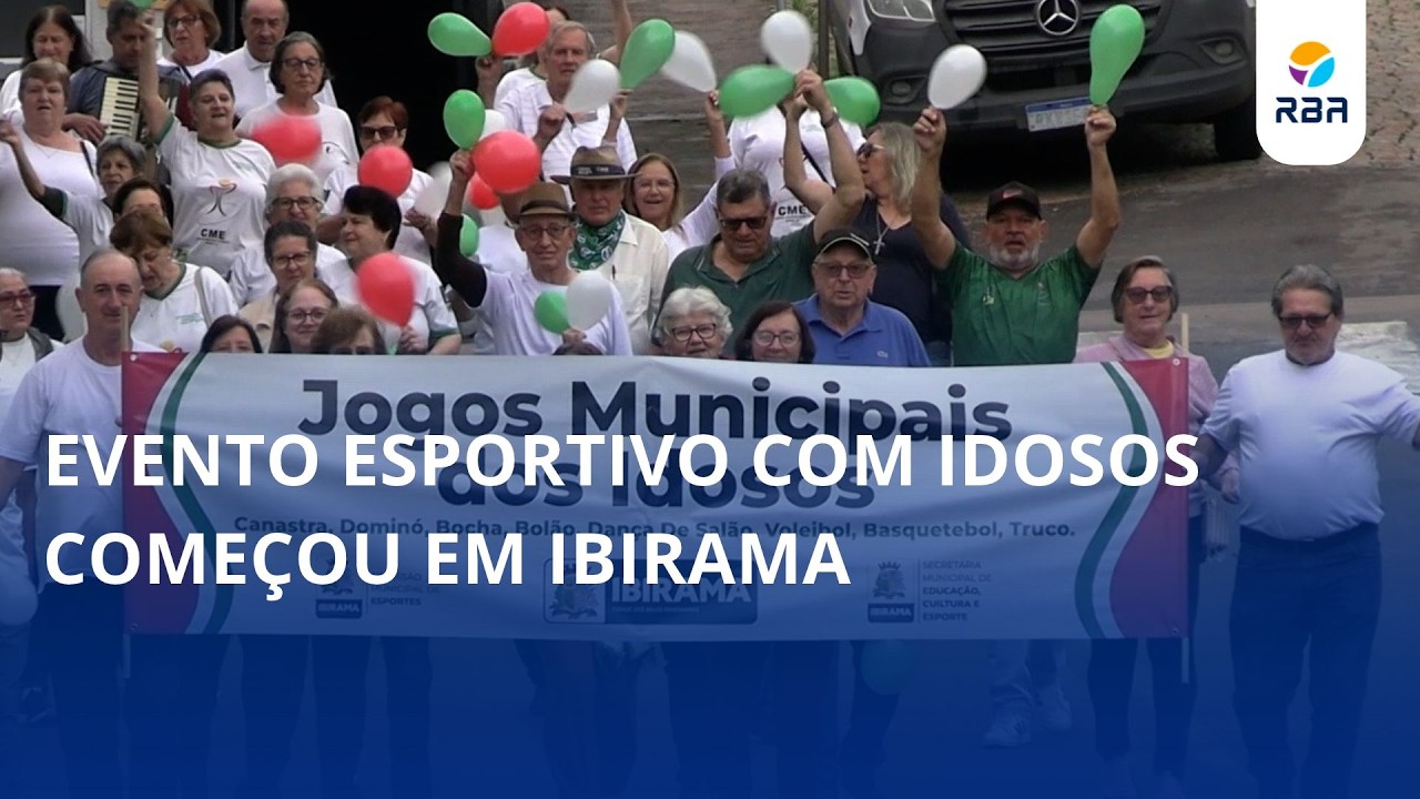 Evento esportivo com idosos começou em Ibirama