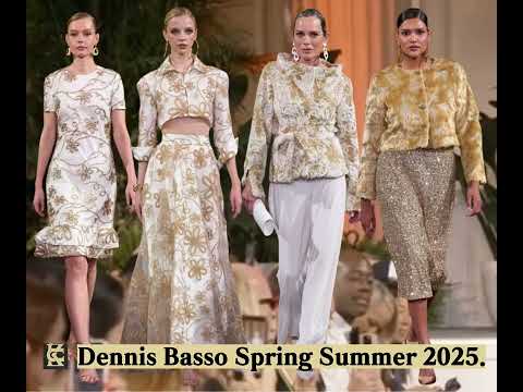 Dennis Basso Spring 2025 ready-to-wear runway.