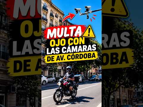 FOTO MULTA Av. CORDOBA CARRIL EXCLUSIVO #rappi #pedidosya #mercadolibre #transito #fotomultas