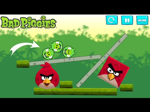 Angry Bird Kick Piggies Full Gameplay Walkthrough (Bad Piggies)