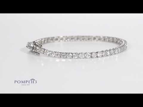 Diamond Tennis Bracelet 7 Ct Lab Grown 14k White Gold by Pompeii3
