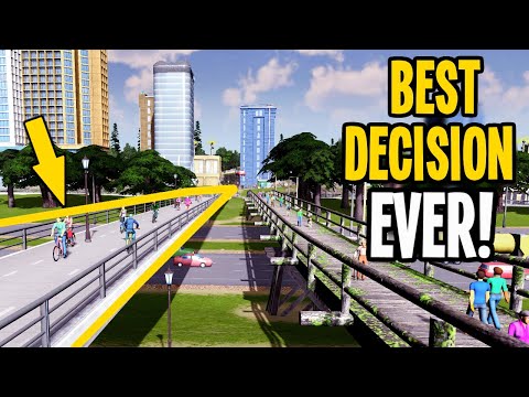 How to make a Bicycle Super-Highway in Your City & Why you Want To in Cities Skylines!