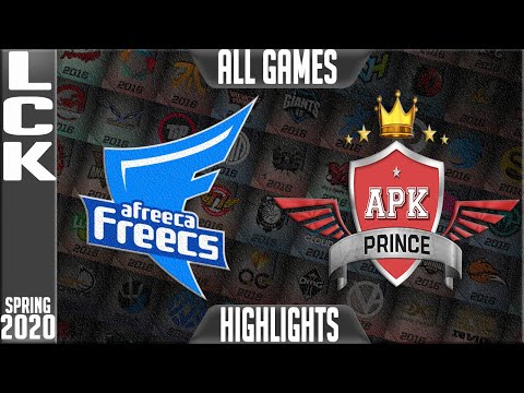 AF vs APK Highlights ALL GAMES | LCK Spring 2020 W7D2 | Afreeca Freecs vs APK Prince