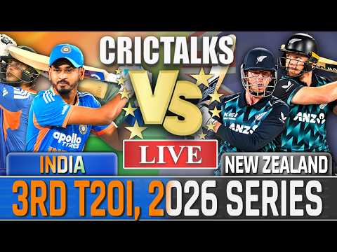 🔴 Live: IND vs NZ, 3rd T20I Live Cricket Today, 2026 Series, Live Match Commentary, 1st Inn