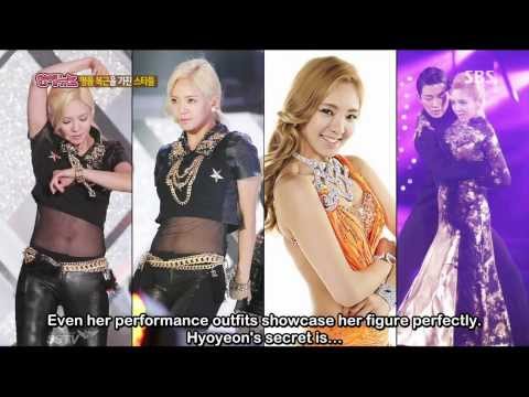 130819 Stars with Luxurious Abs! - Hyoyeon & Yuri [ENG]