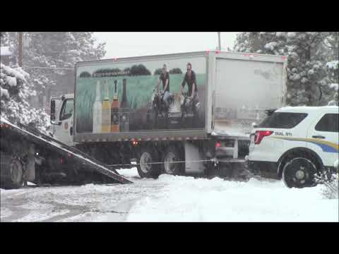 03-04-2021 Colorado Springs, CO Spring Snow Storm Stuck Beer Truck Plows Etc