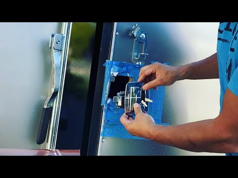 Door Latch Install on a New Cargo Trailer // AP Products //