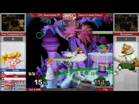 CFL Smackdown 171 Melee - Oaty (Peach) vs ORlandoman (Fox) - Losers Finals