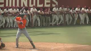 Zach Levenson - OF, Univ. of Miami - 5/13-15/22