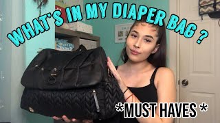 WHAT'S IN MY DIAPER BAG ( NEWBORN ) * must haves * 💖 | TEEN MOM | PREGNANT AT 15 (newborn)