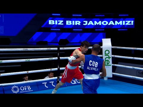 QF (63.5KG) BAATARSUKH CHINZORIG (MGL) vs ALVAREZ LAZARO (CUB) | IBA World Boxing Championships 2023