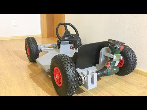 DIY Drill powered Go Kart