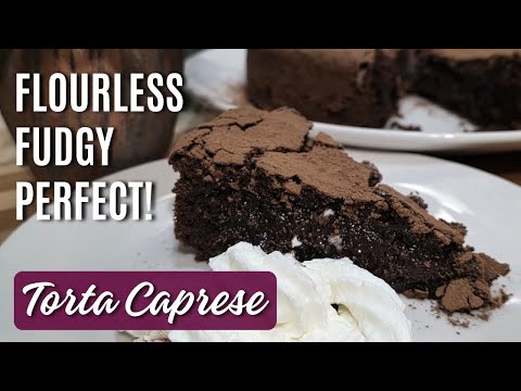 Flourless CHOCOLATE ALMOND CAKE | Easy Torta Caprese Recipe