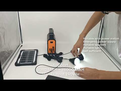 mini solar lighting portable power station