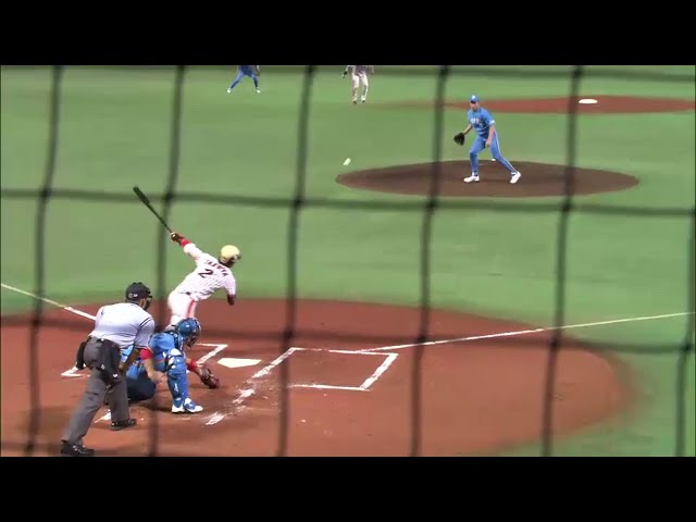 【1回裏】「ガッチャマンユニフォーム」が初回から躍動!! ホークス・今宮 先制タイムリーヒット!!  2014/8/19 H-L