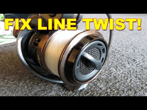 Fix Line Twist In Spinning Reels While Bank Fishing: It Works! | How To | Bass Fishing