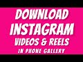 Download Instagram Videos And Reels How To Instagram Video Download