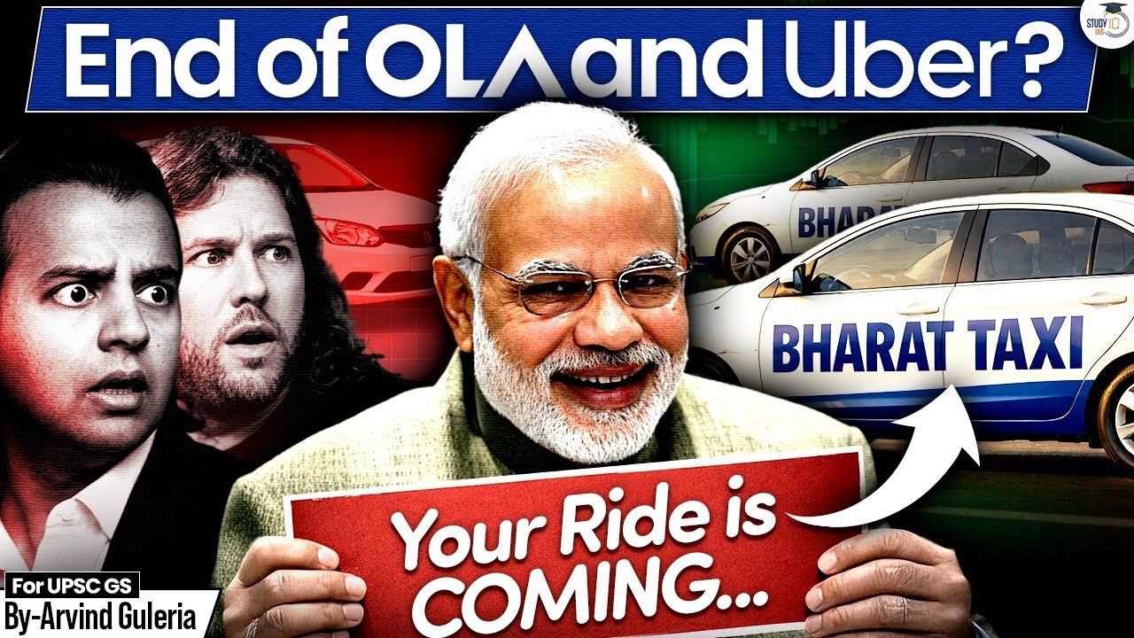 Can Bharat Taxi Break the Monopoly of Ola and Uber? | Govt’s Big Mobility Plan Explained | StudyIQ