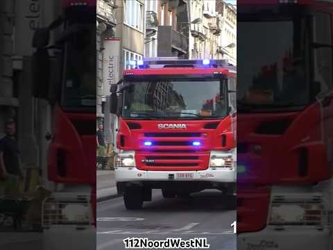 Brandweer #Brussel met spoed naar een zeer grote brand #feuerwehr #einsatz #brandweer #fire