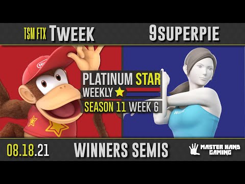PSW S11:W6 - TSM FTX | Tweek (Diddy Kong) vs 9superpie (Wii Fit Trainer, Wario) - W Semifinals