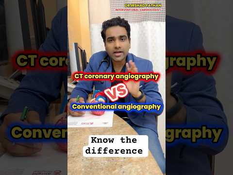 Coronary Angiography: CT scan vs Cardiologist guided (Conventional) #cardiologist  #heartattack