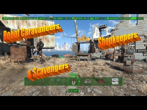 Robots as Caravaneers, Shopkeepers, and Scavengers in Fallout 4's Automatron DLC