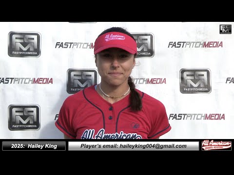 2025 Hailey King 3.82 GPA Second Base & Outfield Softball Recruiting Skills Video - AASA McCafferty