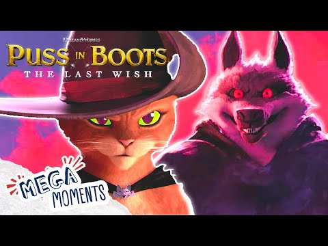 Fighting Death! ⚔️🐱 | Puss In Boots: The Last Wish | Movie Moments | Mega Moments