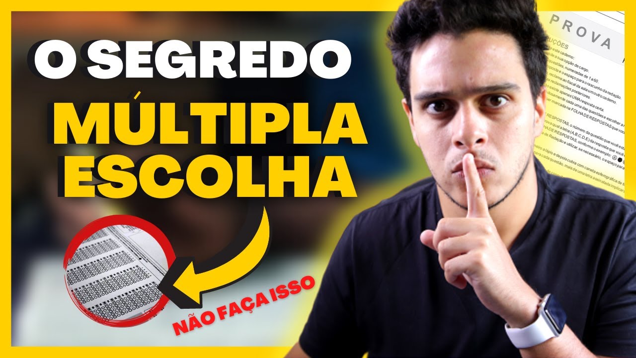 ACERTEI 92 % das questões de MÚLTIPLA ESCOLHA da prova de CONCURSO PÚBLICO fazendo isso.