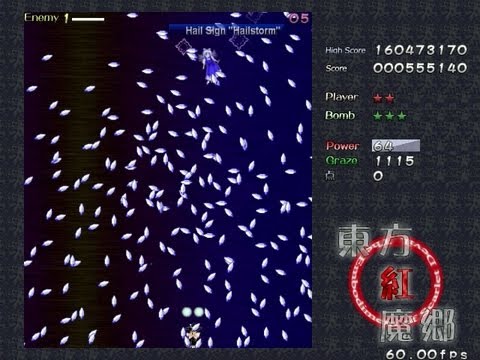 Touhou 06 EoSD - Stage 2 Lunatic Perfect Pacifist