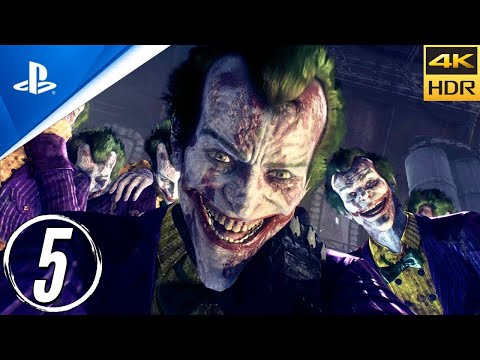 BATMAN ARKHAM KNIGHT (PS5) Walkthrough Gameplay PART 5 - Joker • Main Campaign [4K HDR]