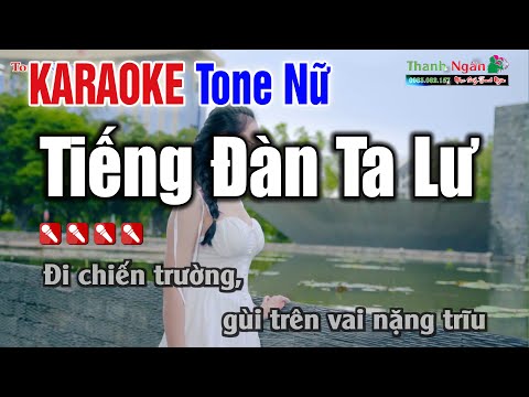 Tiếng Đàn Ta Lư Karaoke | Tone Nữ Dễ Hát - Karaoke Nhạc Sống Thanh Ngân