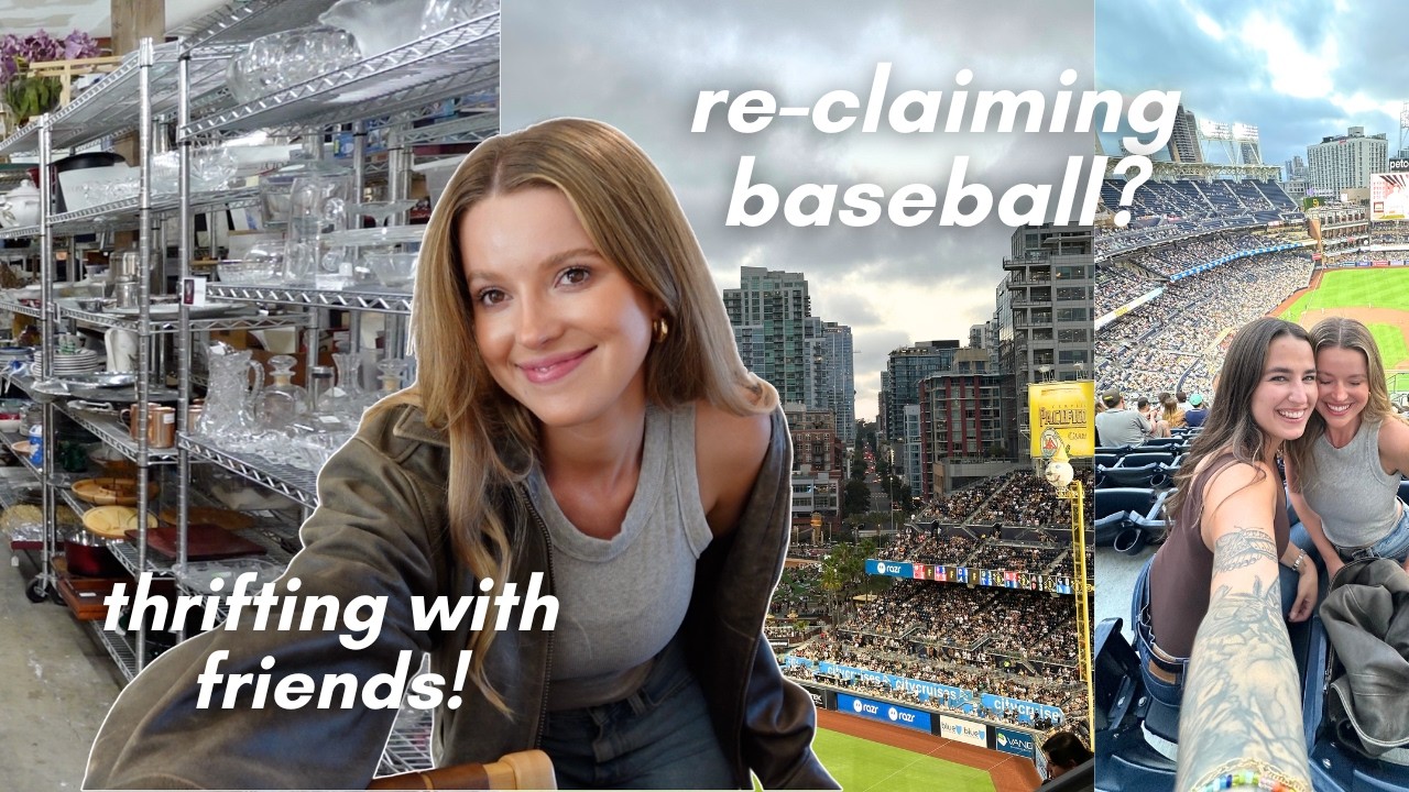 VLOG: in my baseball reclaim era? (AND thrift + grocery shop with me!)