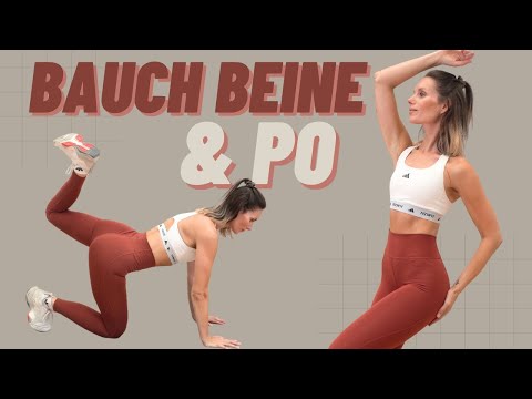 20 MIN ABDOMEN LEGS BUTT WORKOUT - Full body workout for at home!