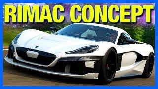 Forza Horizon 4 : RIMAC DRAG RACING MONSTER!! (Rimac C_Two Customization)