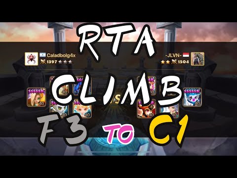 SUMMONERS WAR / RTA CLIMB FROM F3 TO C1