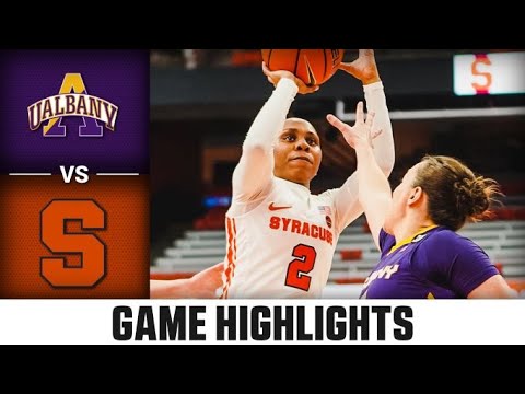 Albany vs. Syracuse Women's Basketball Highlights (2022-23)