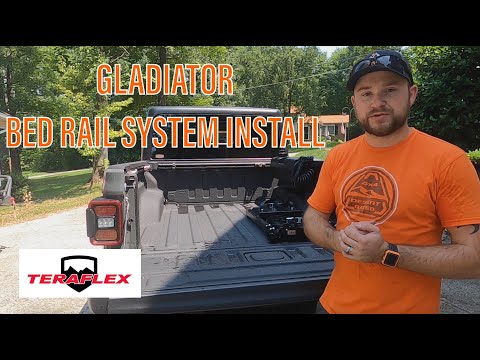 TERAFLEX GLADIATOR BED RAIL INSTALL | BED RAIL ACCESSORIES | OVERLAND GLADIATOR BUILD | BED RACK PT1