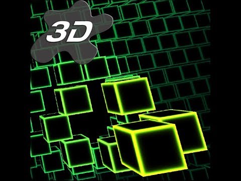 Neon Cube Cells 2 3D Live Wall