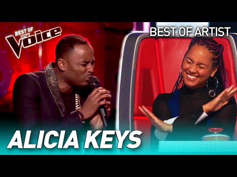 Fantastic ALICIA KEYS covers in The Voice