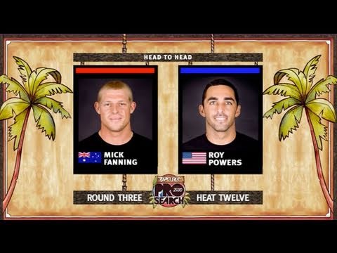 Round 3, Heat 12 - Mick Fanning vs Roy Powers