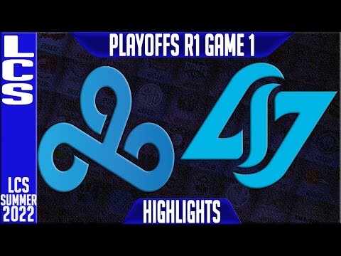 C9 vs CLG Highlights Game 1 | LCS Playoffs Summer 2022 Round 1 Upper Cloud9 vs Counter Logic Gaming