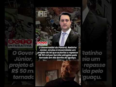 Governo do Paraná repassa R$ 50 mil para famílias atingidas por tornado 🌪️💰