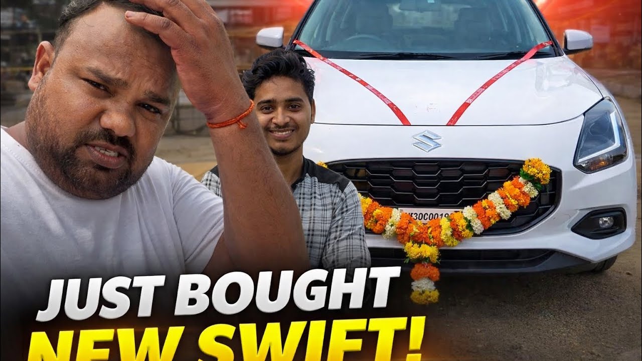 Finally New Maruti Suzuki Swift Delivery | Full Vlog Dream Car Delivery 🚗 | New Swift 2025 First