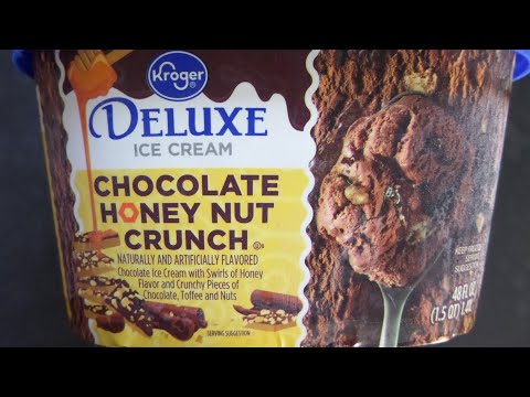 Best Kroger Ice Cream Flavor? Kroger Deluxe Chocolate Honey Nut Crunch Ice Cream Review!